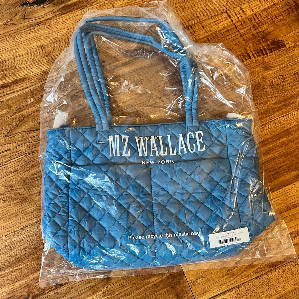 MZ Wallace Metro Quatro Tote - Medium in Ocean Blue - New